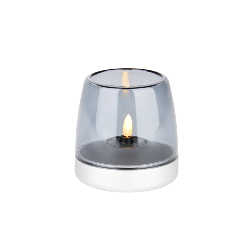 Kooduu Glow 10 Frosted Silver - Lampa stołowa / świecznik (do wewnątrz i na zewnątrz) Tylko do końca tygodnia