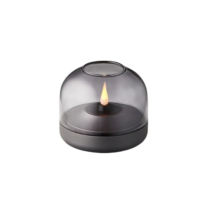 Kooduu Glow 08 Smoked Grey - Lampa stołowa / świecznik (do wewnątrz i na zewnątrz) Promocja