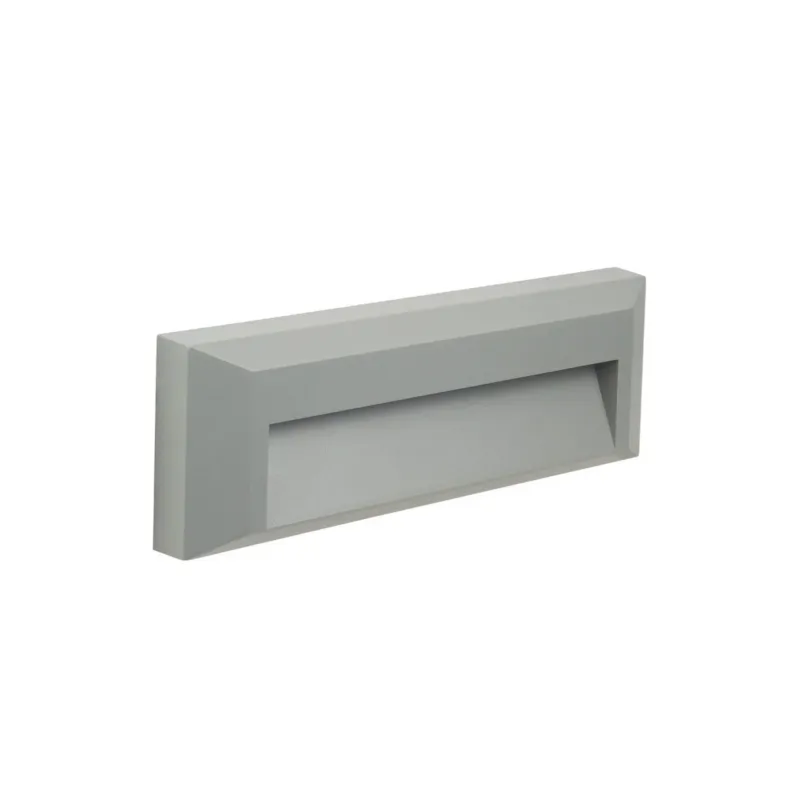 Bezpieczna płatność Szara lampa elewacyjna wpuszczana / natynkowa z IP65 Mur PC - SU-MA