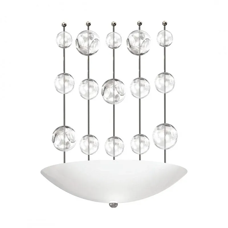 Bezpieczne zakupy Oryginalna lampa ścienna LED chromowa z kulami 10W PERLA BIANCO ML856 EKO-LIGHT