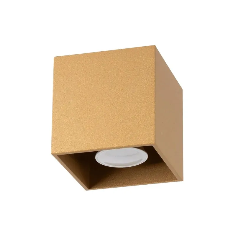 Złoty plafon QUAD 1 GU10 SL.1182 Sollux lighting Ograniczona ilość