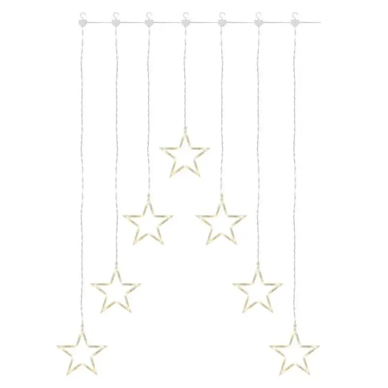 Bestseller Lampki wiszące gwiazdki na Święta Bożego Narodzenia Girlanda na okno 70 x LED sople 67x125cm ciepła IP44 DCGW14 EMOS