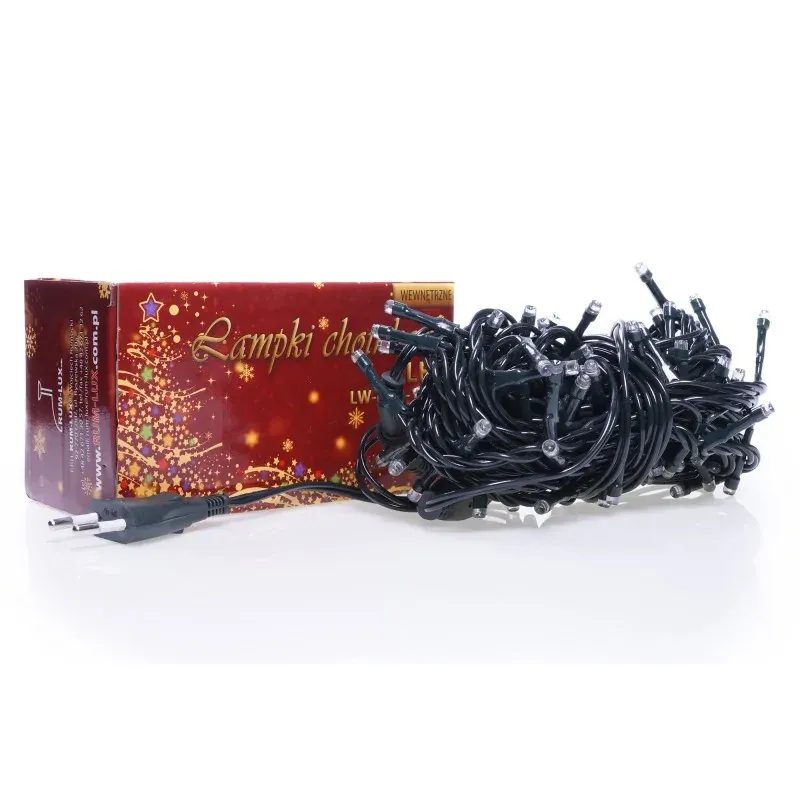 Rabat CH/0069 Lampki choinkowe LED z dodatkowym gniazdem LW-LED-100G żółte RUM-LUX