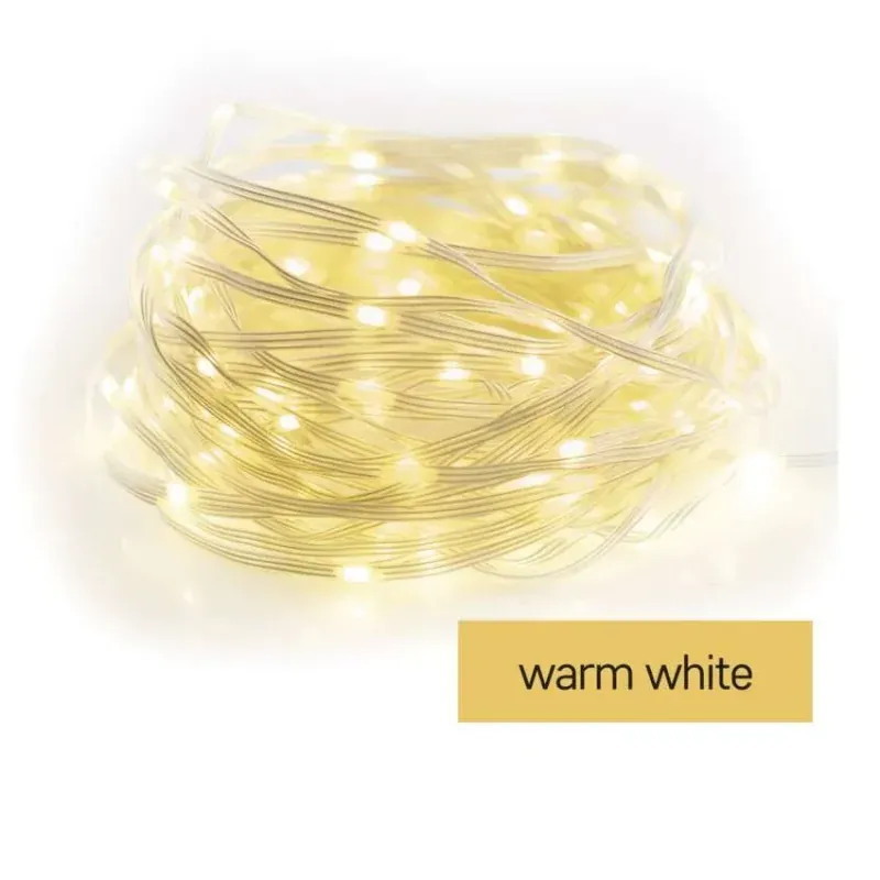 Dekoracje świecąca 160xLED drop łezki 16m ciepła biel IP44 timer D3AW16 EMOS Premium