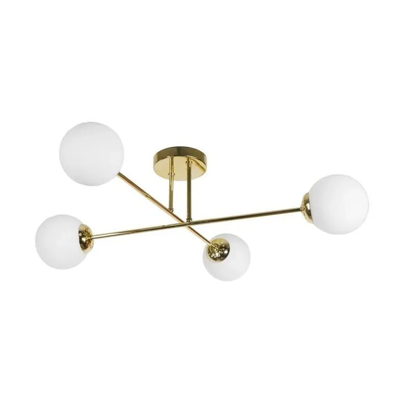 Złota lampa sufitowa 4 kule x E27 60W LEIA 4P AD-LD-6438CE27SM ORNO Oferta czasowa