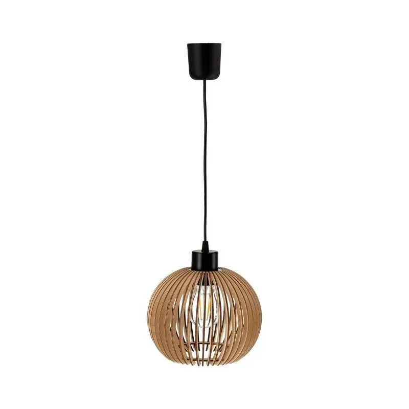 Szybka wysyłka Lampa sufitowa okrągła drewniana E27 60W ANAFI AD-LD-6411BE27D ORNO