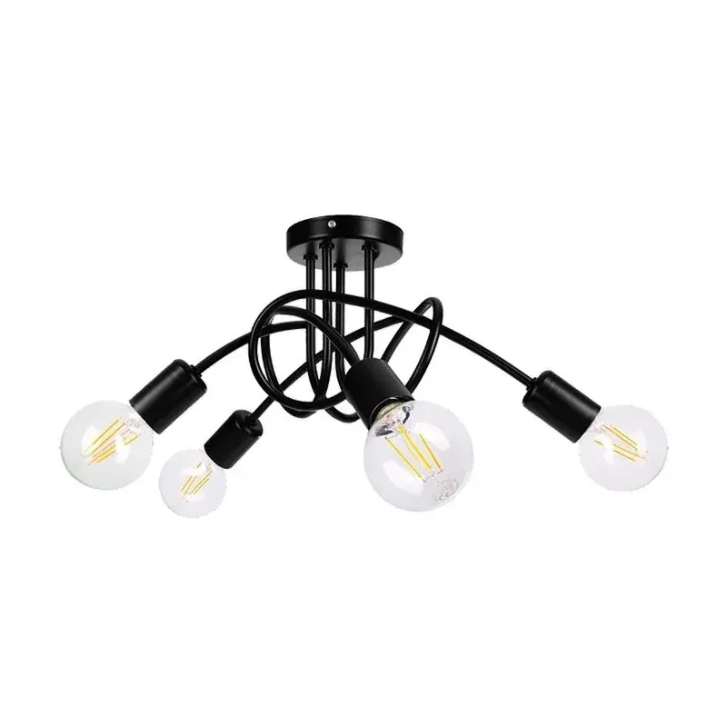 Lampa sufitowa poczwórna loftowa E27 4x60W MALAGA AD-LD-6402BE27M ORNO Rabat
