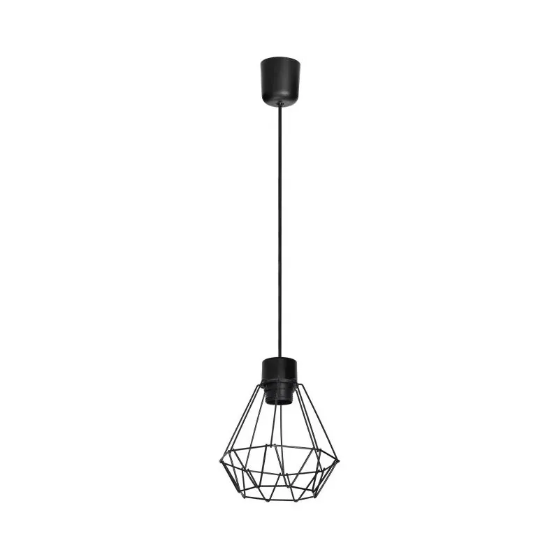 Lampa sufitowa industrialna czarna E27 1x60W CUBO AD-LD-6379BE27M ORNO Tani