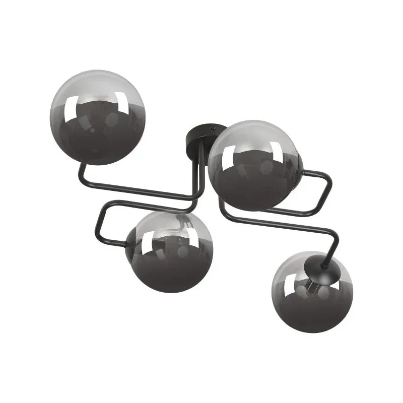 Czarna lampa sufitowa 4 kule x 40W E14 BARI AD-LD-6329B-GRE14SP ORNO Cena promocyjna