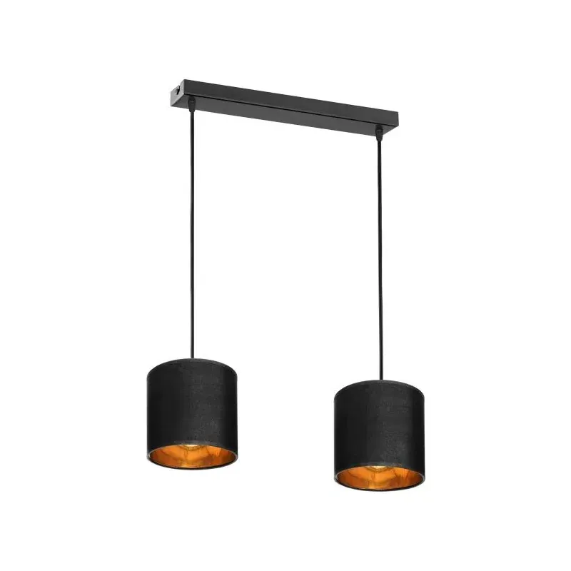 Lampa sufitowa czarna listwa E27 2x60W NEVA AD-LD-6362BE27T ORNO Wysoka jakość