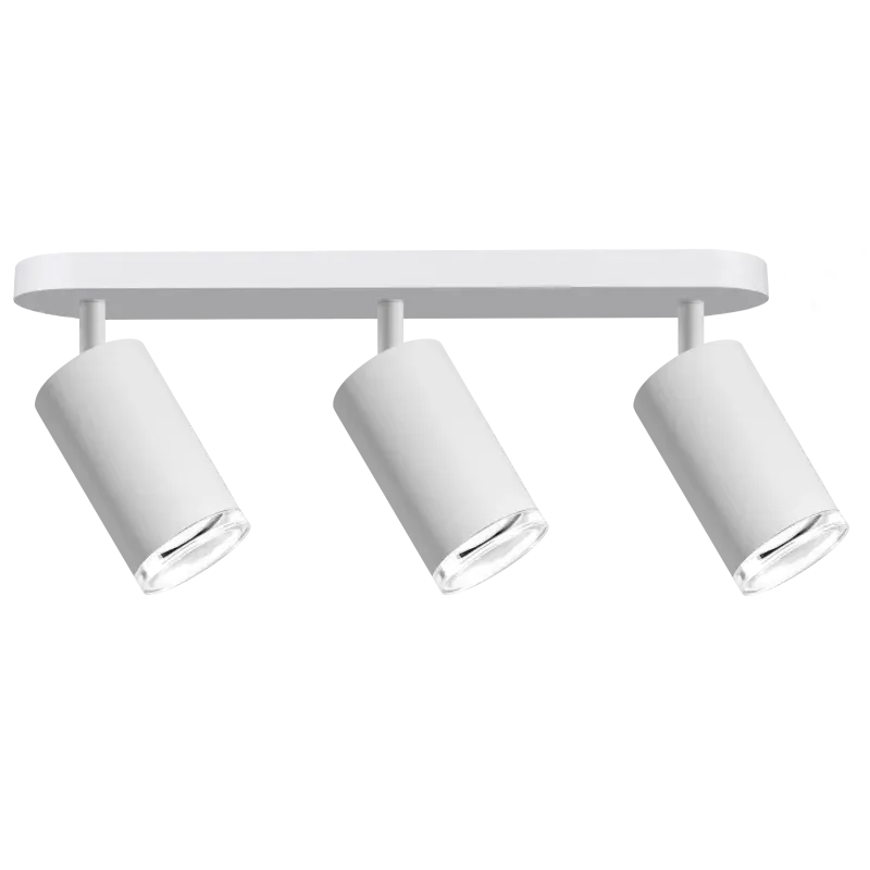 Tylko dziś Biała lampa ścienno-sufitowa TURYN 3xGU10 IP44 324801 Polux
