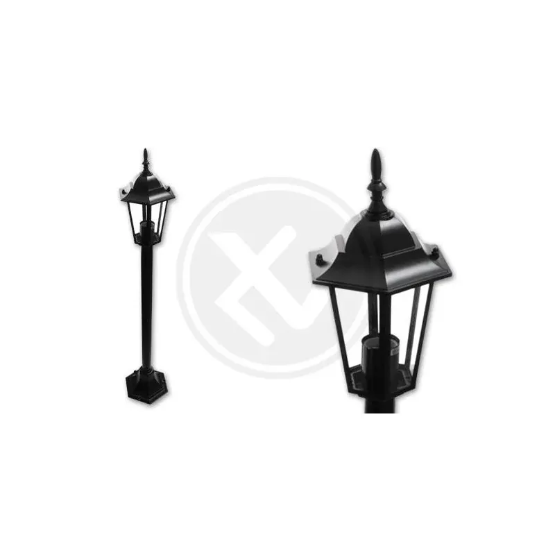 Tylko do końca tygodnia Czarna lampa LED ogrodowa E27 Victoria 100cm 2546 LVT