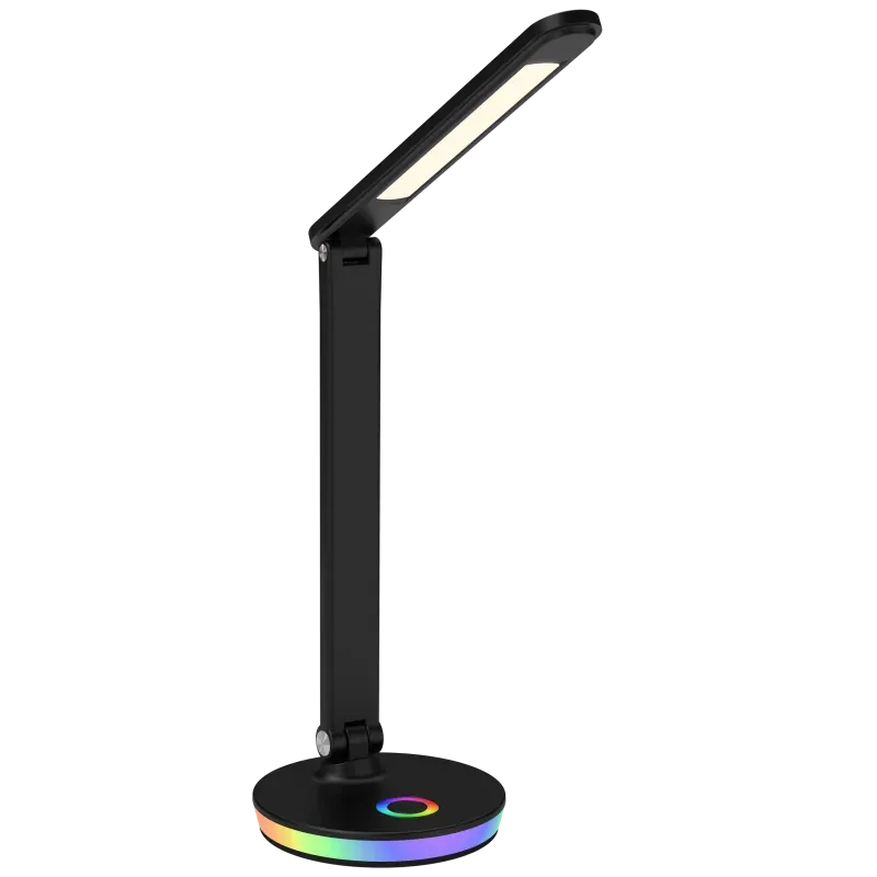 Czarna lampka biurkowa LED NEPTUN 7W 4000K+RGB 325044 Polux Niska cena