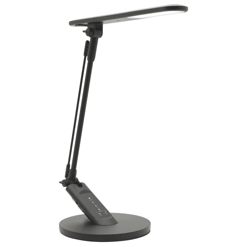 Hit cenowy Czarna lampa biurkowa LED OPTIMUM 7W 3000K-6000K 324993 Polux
