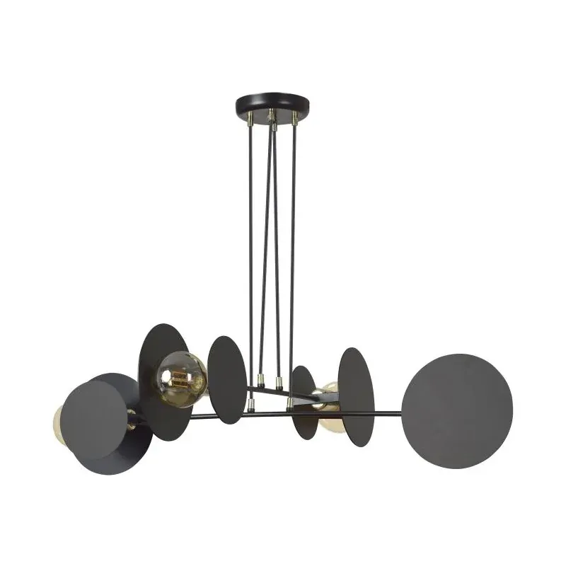 Wyjątkowa oferta Nietuzinkowa lampa wisząca czarna E27 4x60W WAZO AD-LD-6325BE27 ORNO