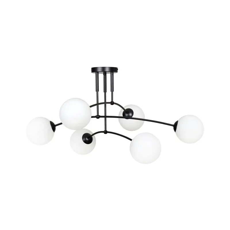 Sześciopunktowe oświetlenie czarno-białe E14 6x40W MONZA AD-LD-6323B-WE14SM ORNO Ostatnia szansa