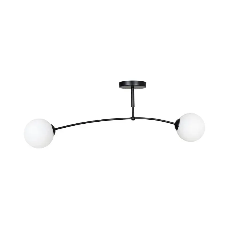 Wyjątkowa oferta Podwójna lampa wisząca czarno-biała 2x40W E14 MONZA AD-LD-6321B-WE14SM ORNO