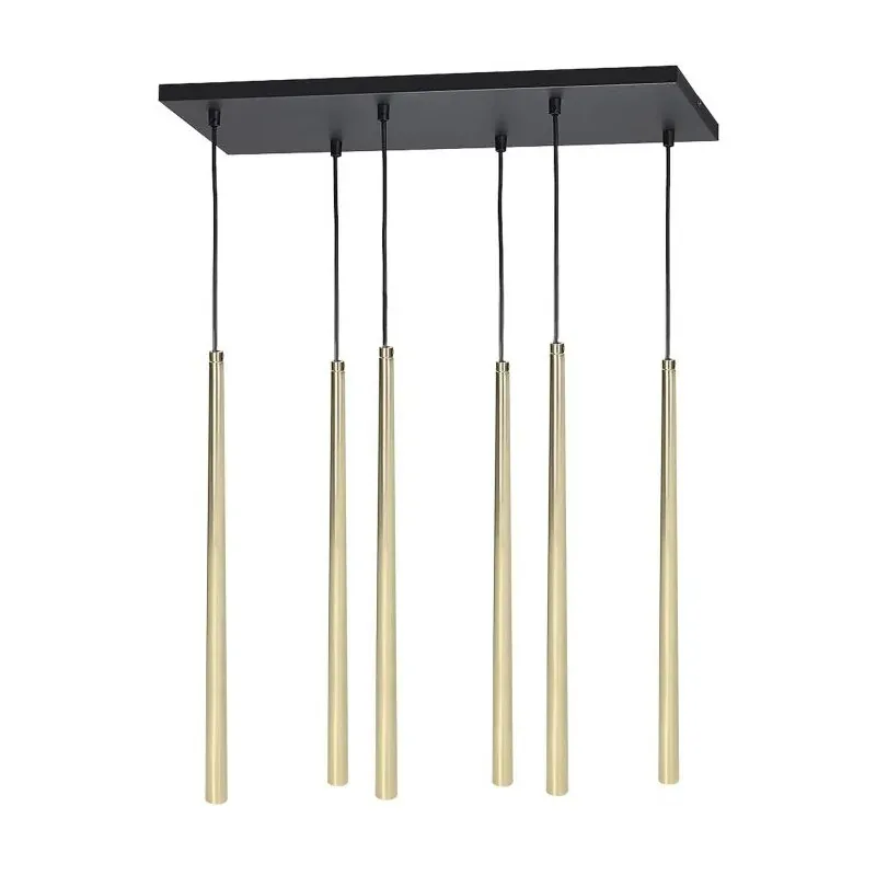 Sześciopunktowa lampa wisząca złoto-czarna G9 6x6W TABUNG 6P AD-LD-6233CG9 ORNO Premium