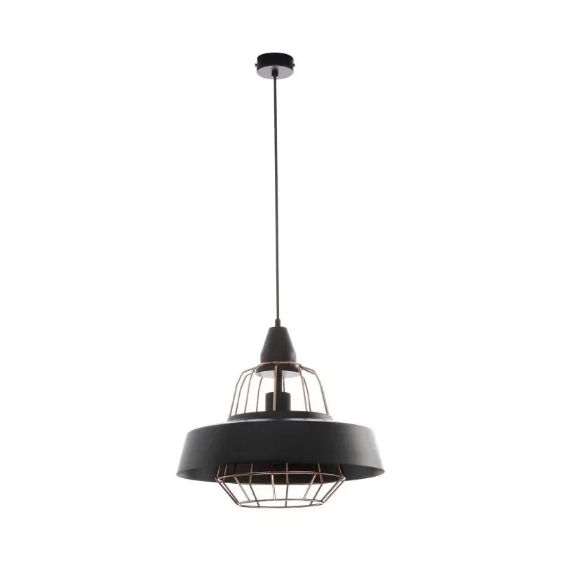 Nowość Oświetlenie wiszące czarno-miedziane E27 60W ROCCO 1P AD-LD-6223BCE27 ORNO