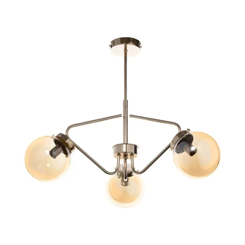 Złota lampa wisząca 3 szklane kule E14 max 40W BULAT 3P AD-LD-6219CE14S ORNO Oferta