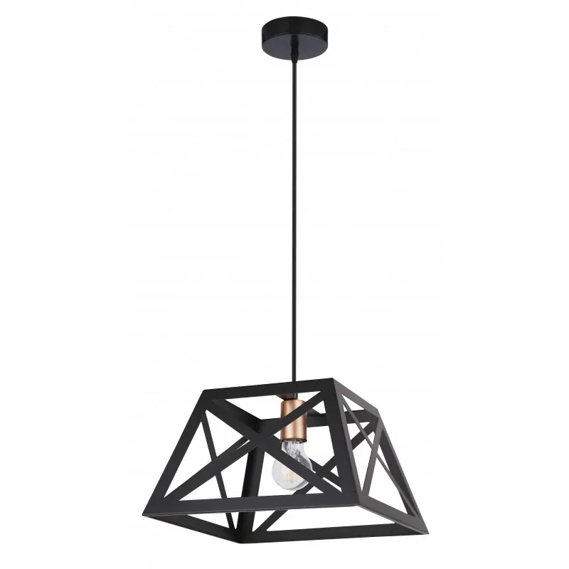 ORIGAMI LAMPA WISZĄCA CZARNY 1X40W E27 KLOSZ CZARNY Tani