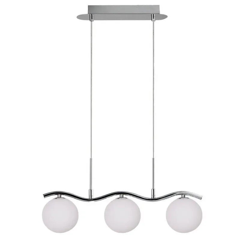 Dostępne od ręki Metalowa lampa sufitowa chromowo-biała 3xG9 Ramon 33-01405 Candellux