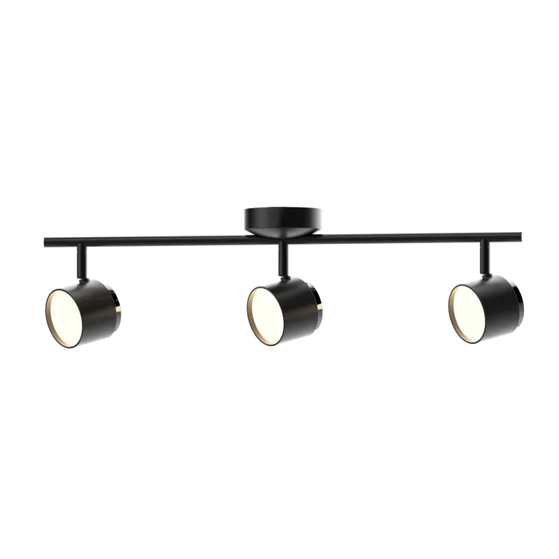 Czarny spot oświetleniowy led potrójny 12,6W 3000K KUBIK 318275 POLUX Wybór klientów