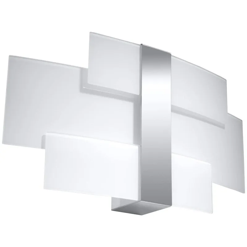 SL.0350 CELIA Kinkiet geometryczny z chromowaną wstawką 2XG9 Sollux Oferta limitowana