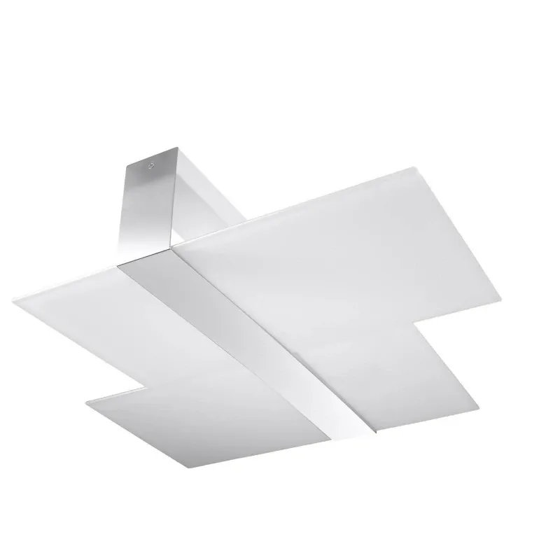 Bezpieczna płatność Biały plafon Massimo chrom SL.0188 Sollux lighting