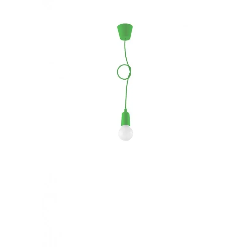 Kup teraz Lampa wisząca DIEGO 1 zielony zwis na żarówkę E27 SOLLUX SL.0581
