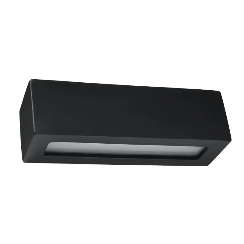 Premium Czarny ceramiczny kinkiet Vega SL.0878 Sollux lighting