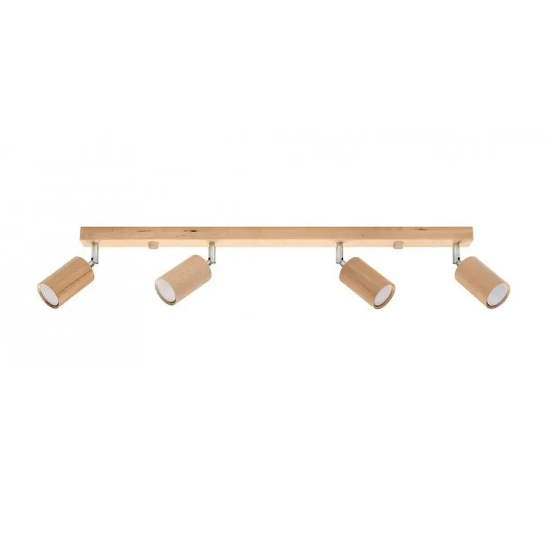 Drewniany plafon 4xGu10 Berg 4 SL.1042 Sollux lighting Wyprzedaż