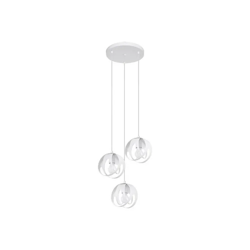 Wybór klientów Biała lampa wisząca 3xE27 Tulos SL.1084 Sollux lighting