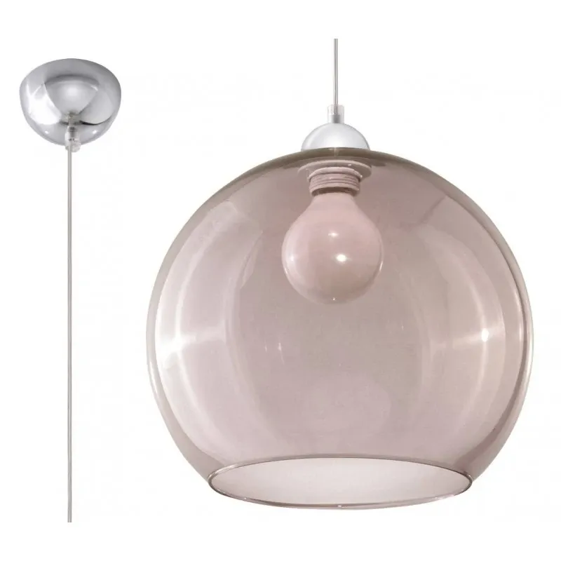 Ostatnia szansa Wisząca grafitowa lampa Ball SL.0250 Sollux lighting