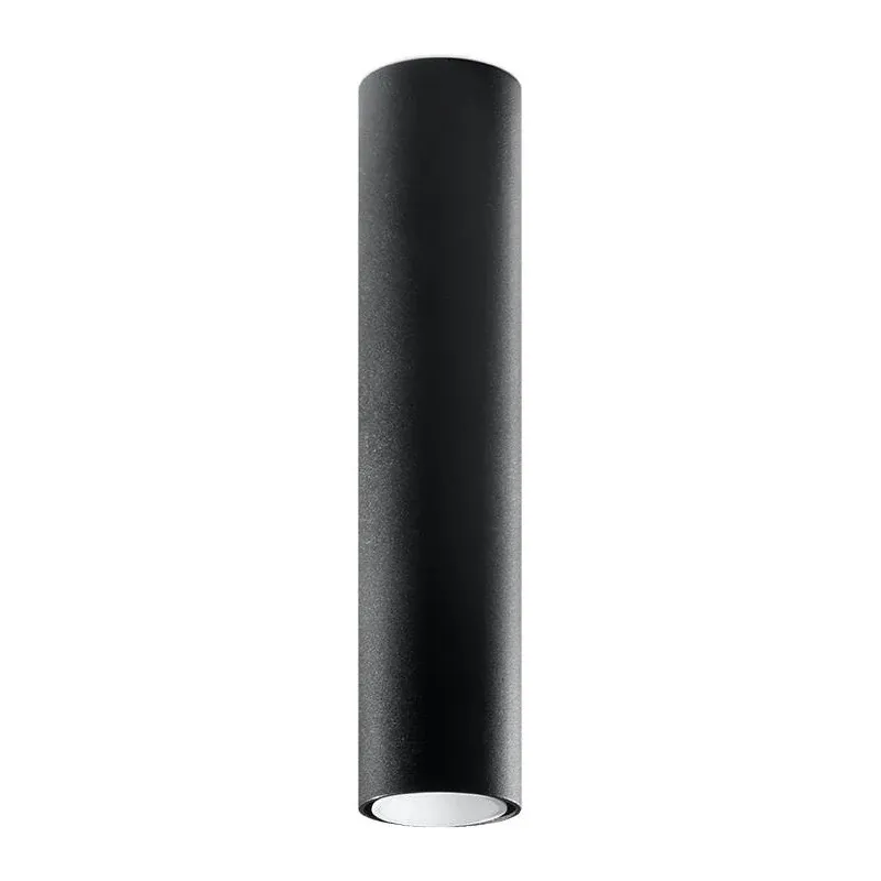 Ostatnie sztuki Oprawa downlight tuba długa czarna Gu10 LAGOS 40CM SL.1002 SOLLUX