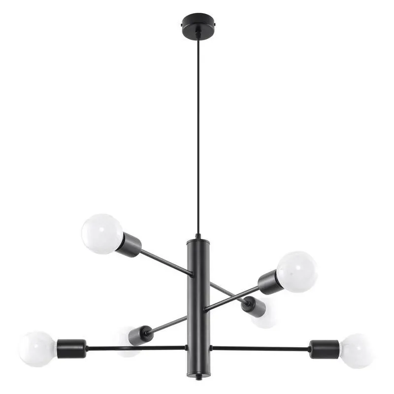 Żyrandol industrialna lampa pajączek DUOMO 6XE27 SL.0305 SOLLUX Tani