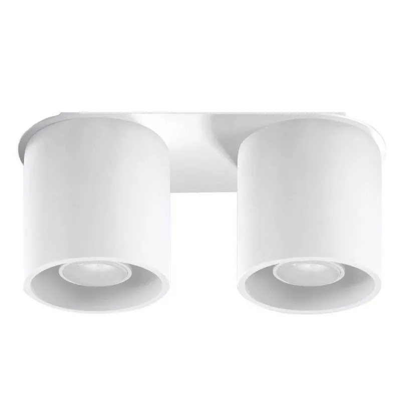 Biały plafon 2xGU10 Orbis SL.0056 Sollux lighting Taniej