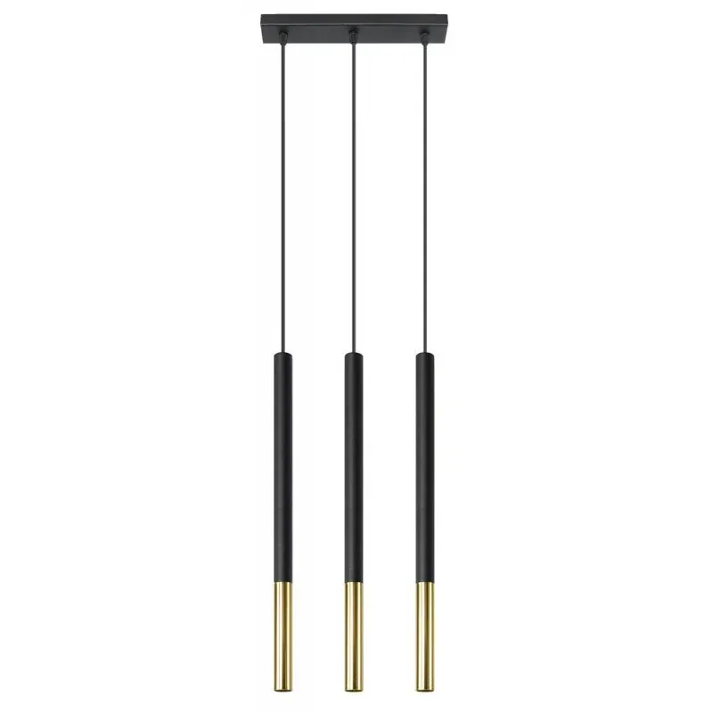 Dostępne od ręki Czarno złota lampa wisząca ze stali 3xG9 MOZAICA 3L SL.0892 SOLLUX