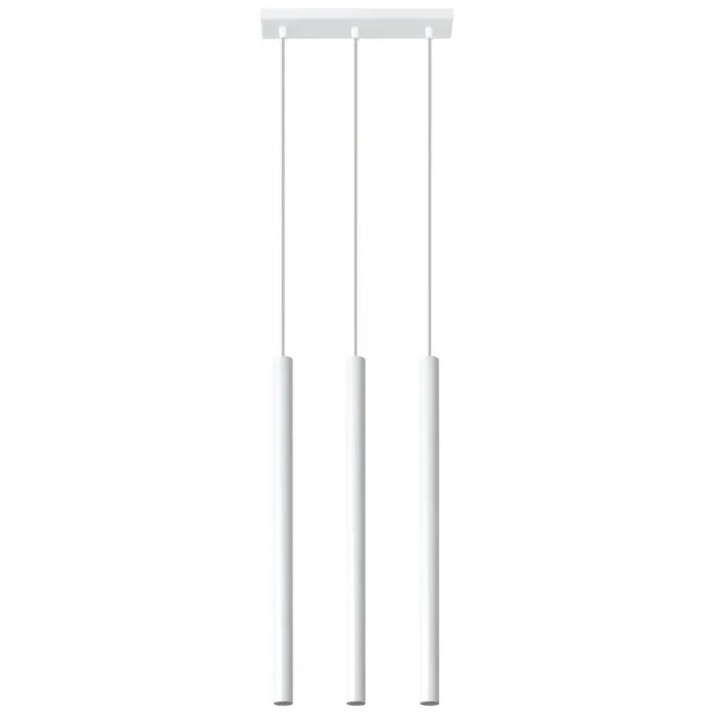 Okazja Wisząca biała lampa 3xG9 Pastelo SL.0466 Sollux lighting