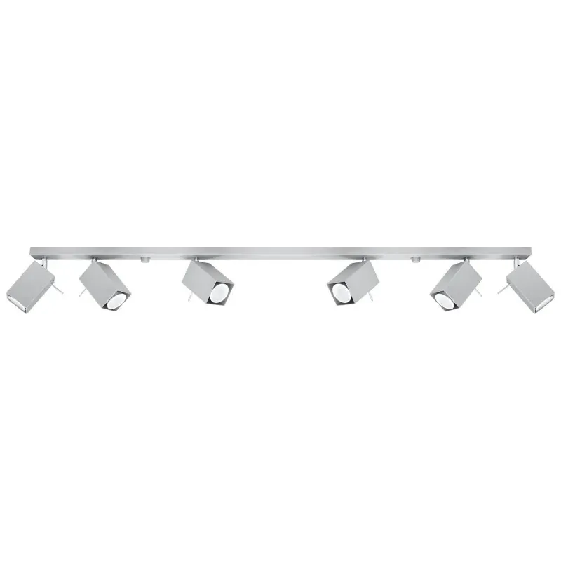 Promocja Szary plafon 6xGu10 Merida SL.0462 Sollux lighting