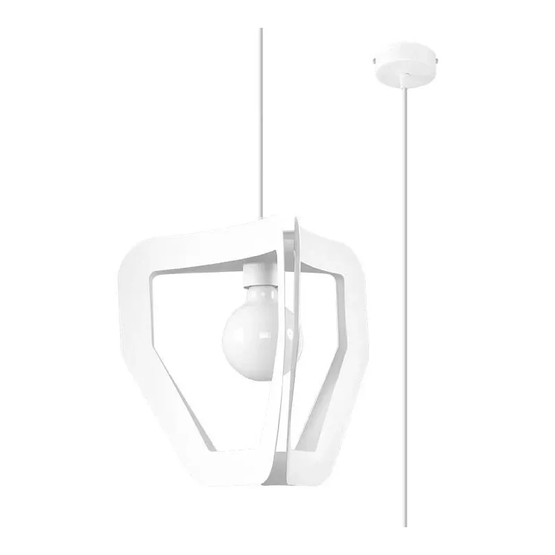 Biała lampa wisząca Tres SL.0929 Sollux lighting Łatwy zwrot