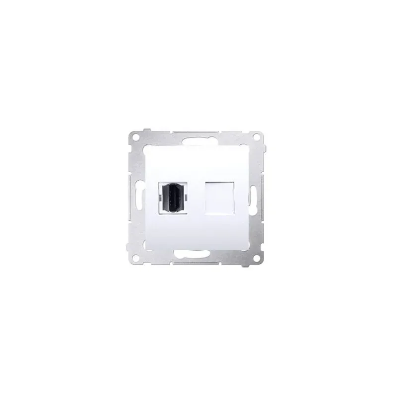 Białe gniazdo HDMI pojedyncze DGHDMI.01/11 Simon 54 Kontakt-Simon Kup online