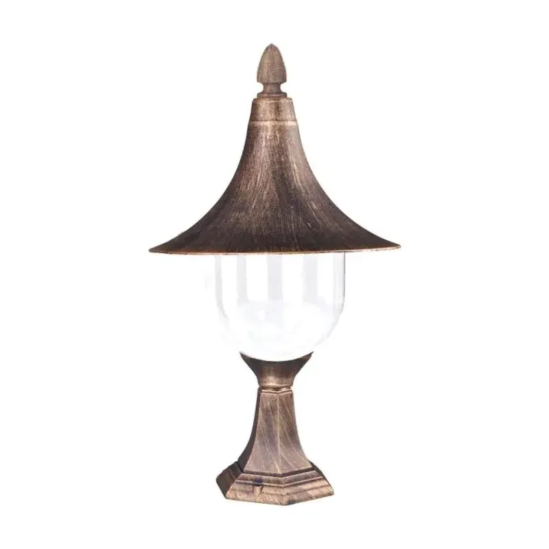 Oferta limitowana Niska Zewnętrzna Lampa Stojąca K-8128 Czarna/Złota Z Serii Boston