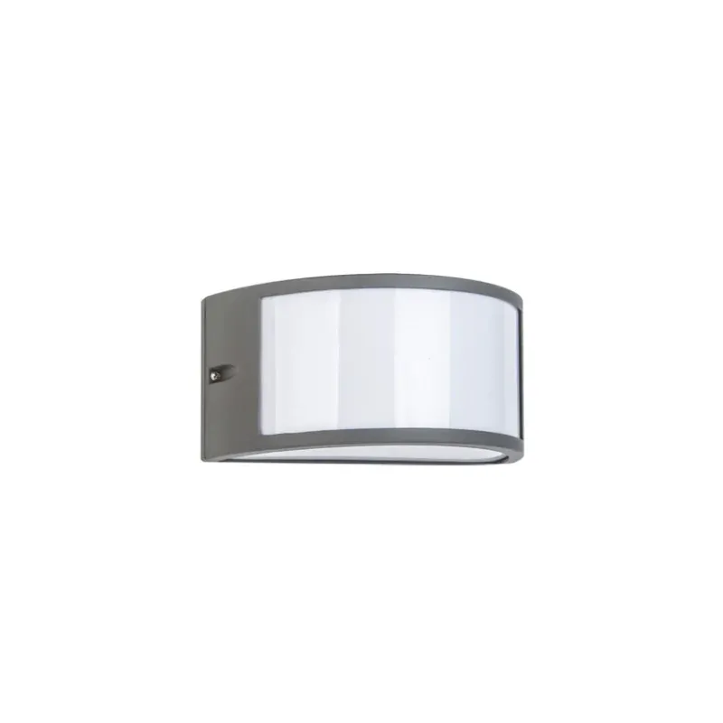 Rabat Szara Lampa Ścienna Greta E27 Ip54