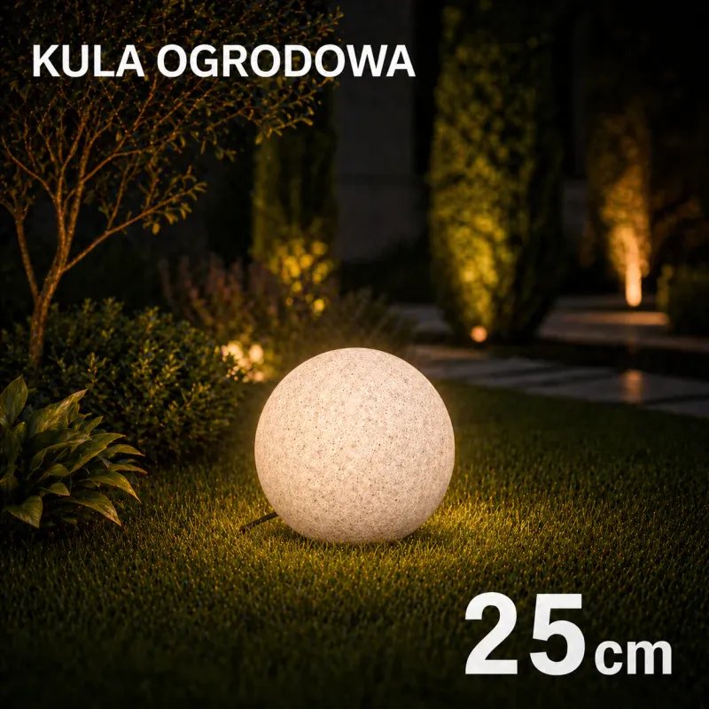 Tylko do końca tygodnia Kula ogrodowa 25cm Garden Ball S E27 Ip65