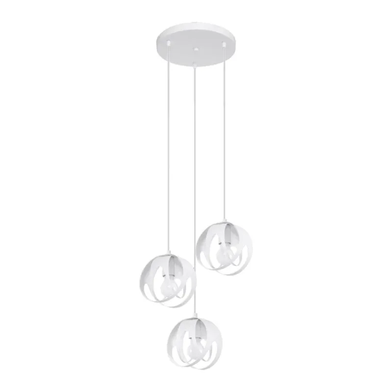 Lampa Wisząca Tulos 3P Biała Nowy