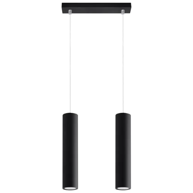 Lampa Wisząca Lagos 2 Czarny Wyprzedaż