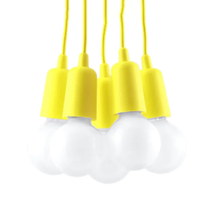 Nowy Lampa Wisząca Diego 5 Żółta