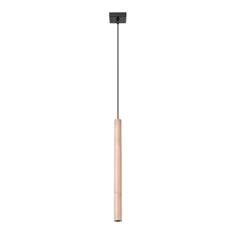 Lampa Wisząca Pastelo 1 Drewno Okazja