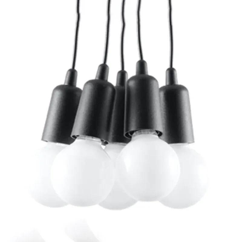 Oferta czasowa Lampa Wisząca Diego 5 Czarna